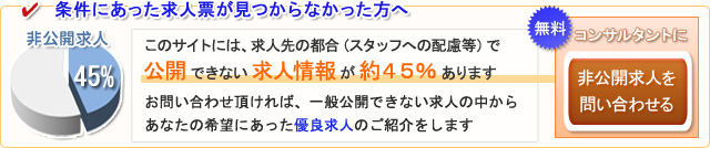 非公開求人を問い合わせる